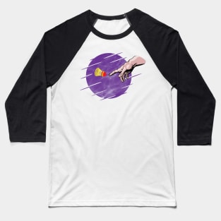 Crossminton is a divine creation! - Purple design Baseball T-Shirt